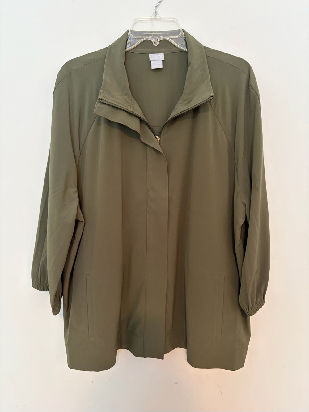 Chico's Olive Green Utility Jacket